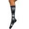 Zayaan Health Polkadot Compression Socks, Black/White, PR BLZH-CSPK-3BW - alternate 1